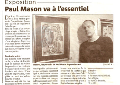 Paul Richard Mason Artiste Mason Paul Mason Galerie Mason Noirez Saint-Tropez