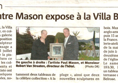 Paul Richard Mason Galerie Mason Noirez Saint Tropez Artiste Peinture Contemporary Art Modern Art Art