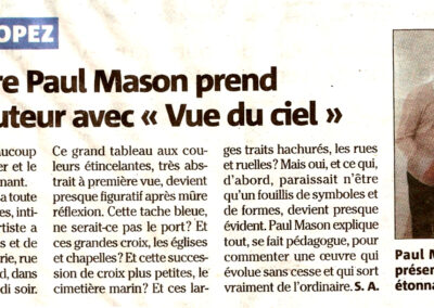 Paul Richard Mason Artiste Mason Paul Mason Galerie Mason Noirez Saint-Tropez