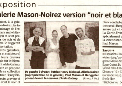 Paul Richard Mason Artiste Mason Paul Mason Galerie Mason Noirez Saint-Tropez